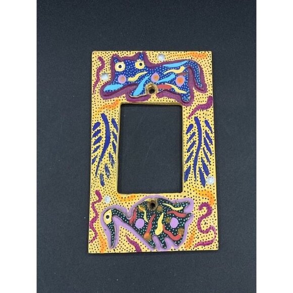Pepe Santiago Alebrije Single Decora Switch Plate Cover Hand Painted Mexico - Picture 2 of 12